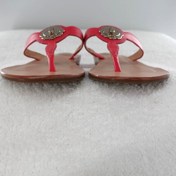Jack Rogers 8M Larissa Slip On Thong Sandal Hot Pink - Picture 2 of 10